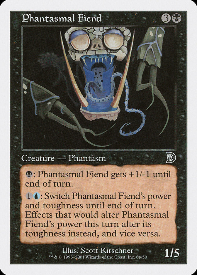 Phantasmal Fiend (Black Background) [Deckmasters] | PLUS EV GAMES 