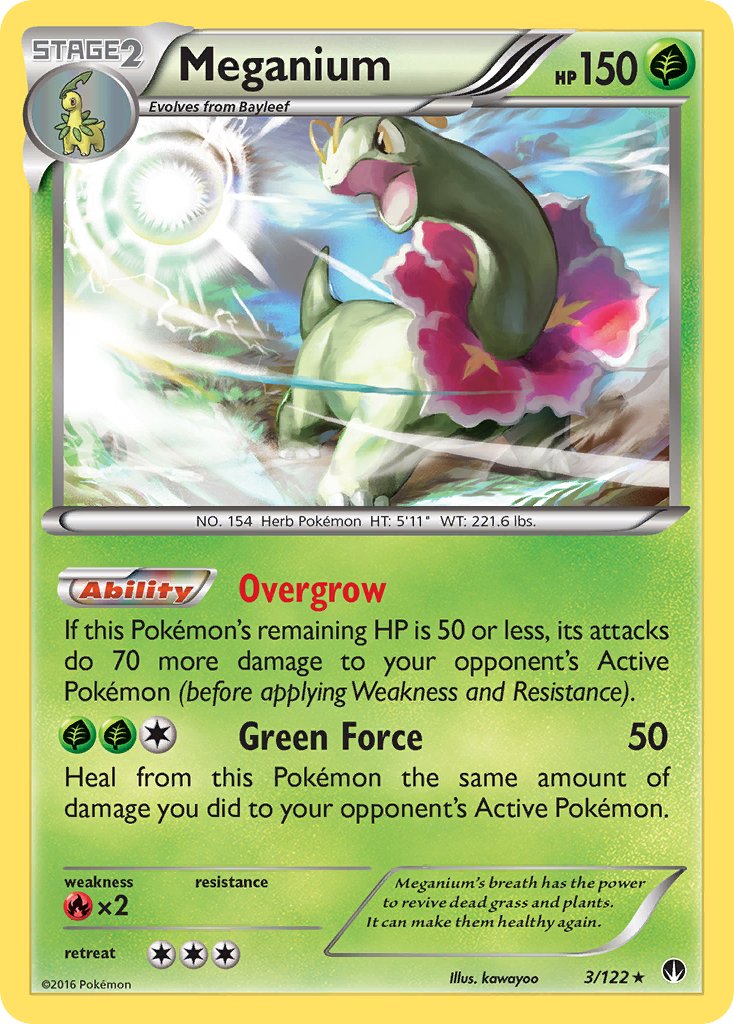 Meganium (3/122) (Cosmos Holo) (Blister Exclusive) [XY: BREAKpoint] | PLUS EV GAMES 