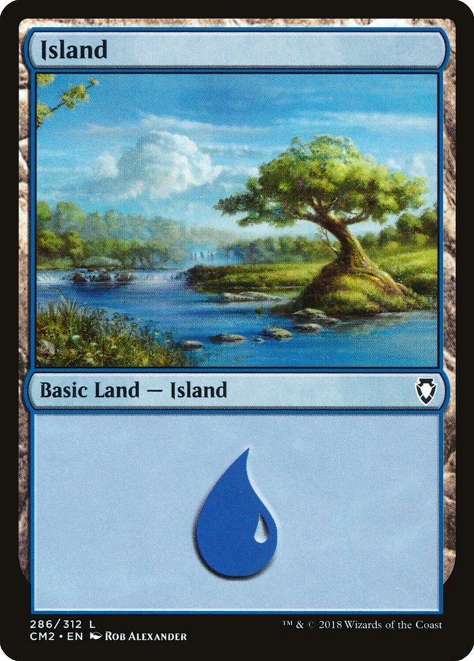 Island (286) [Commander Anthology Volume II] | PLUS EV GAMES 