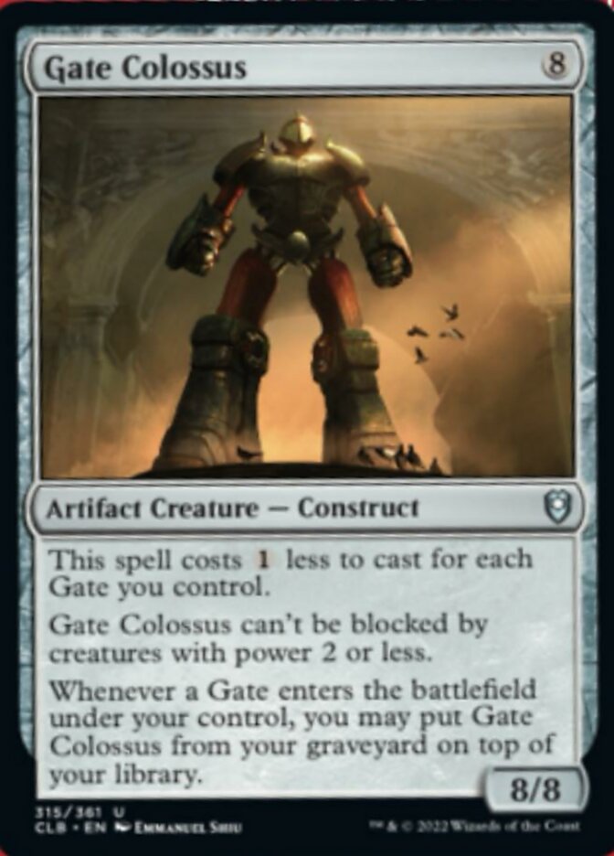 Gate Colossus [Commander Legends: Battle for Baldur's Gate] | PLUS EV GAMES 