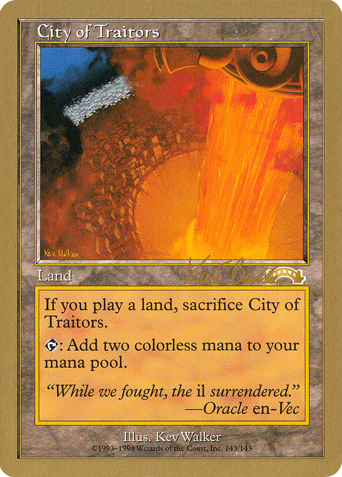 City of Traitors (Kai Budde) [World Championship Decks 1999] | PLUS EV GAMES 