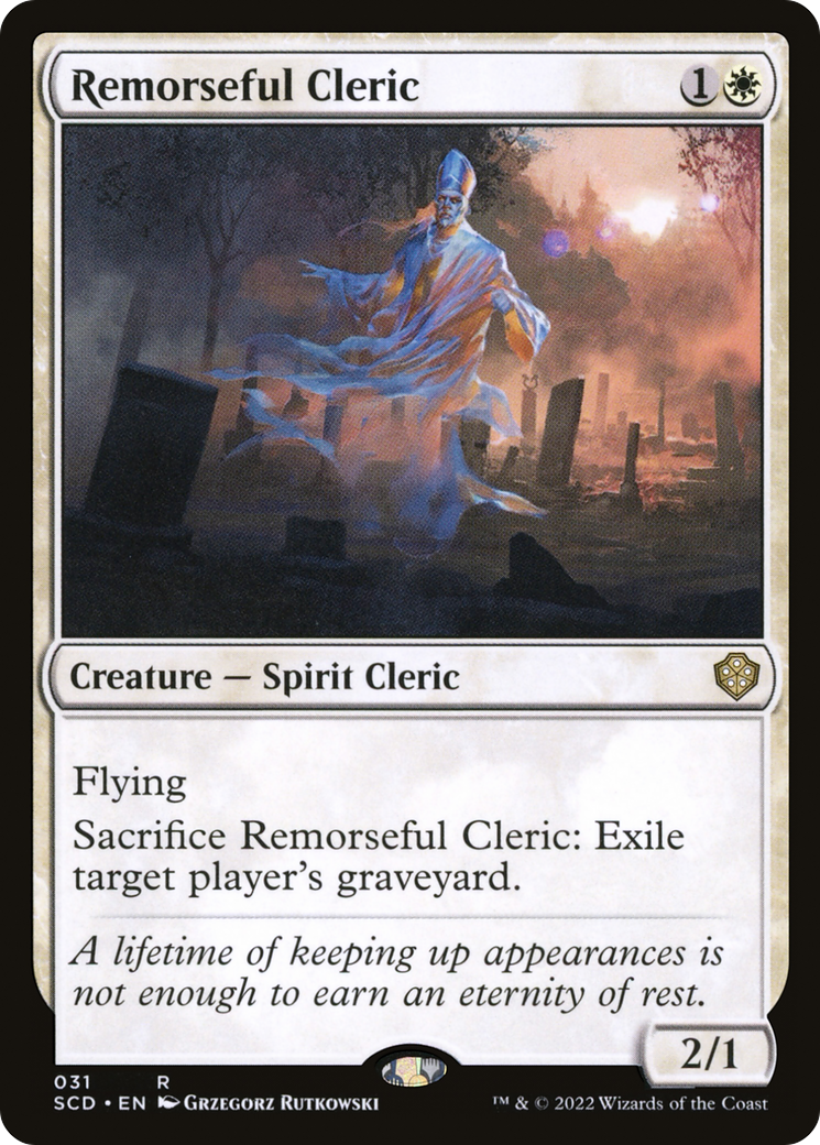 Remorseful Cleric [Starter Commander Decks] | PLUS EV GAMES 