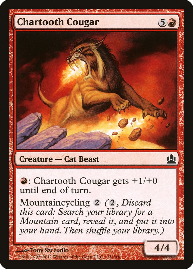 Chartooth Cougar [Commander 2011] | PLUS EV GAMES 