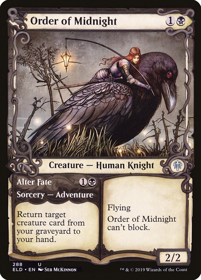 Order of Midnight // Alter Fate (Showcase) [Throne of Eldraine] | PLUS EV GAMES 