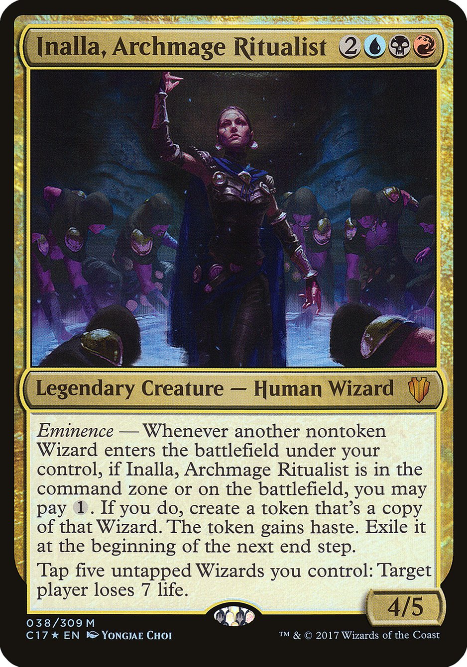 Inalla, Archmage Ritualist (Oversized) [Commander 2017 Oversized] | PLUS EV GAMES 