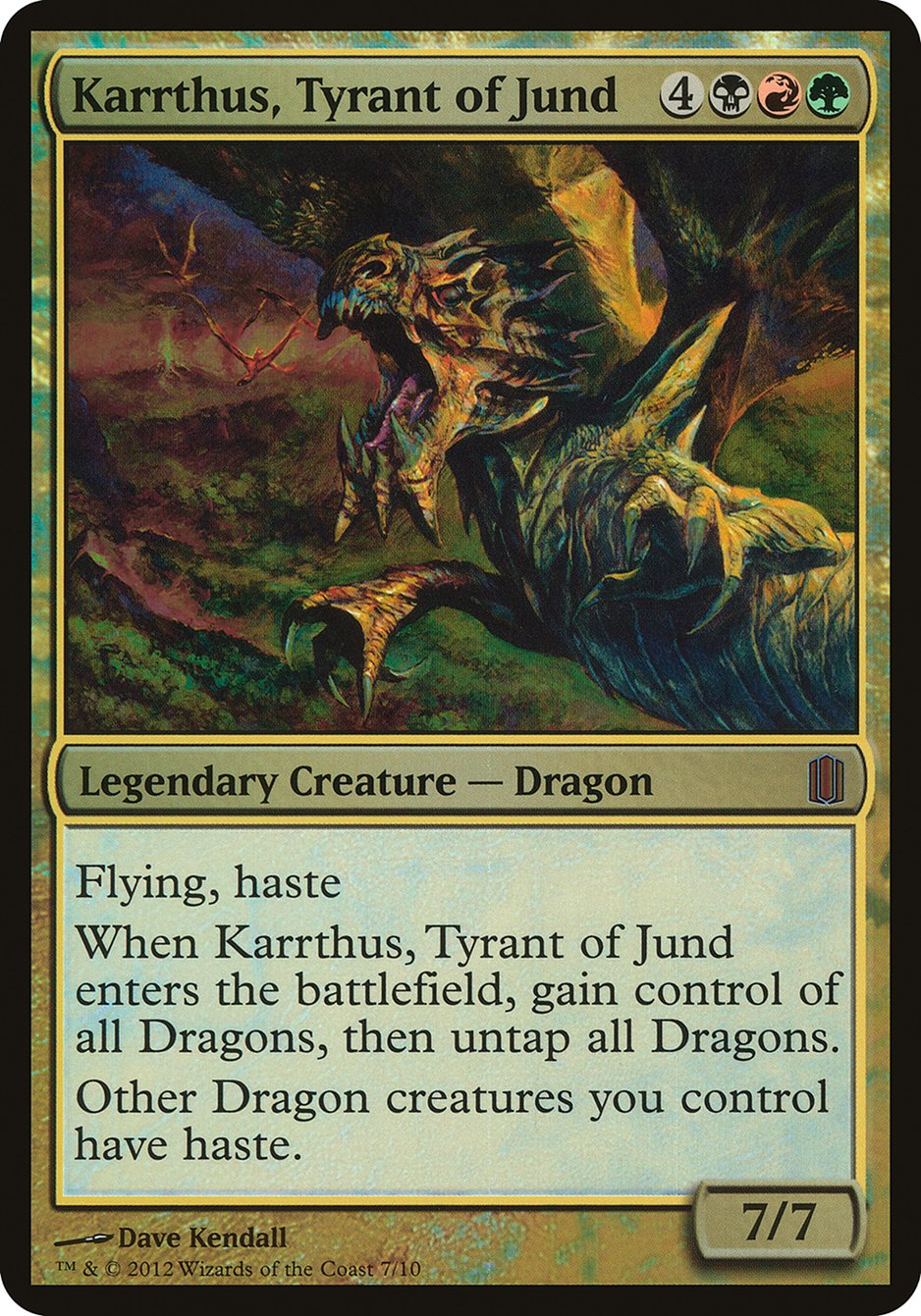 Karrthus, Tyrant of Jund (Oversized) [Commander's Arsenal Oversized] | PLUS EV GAMES 