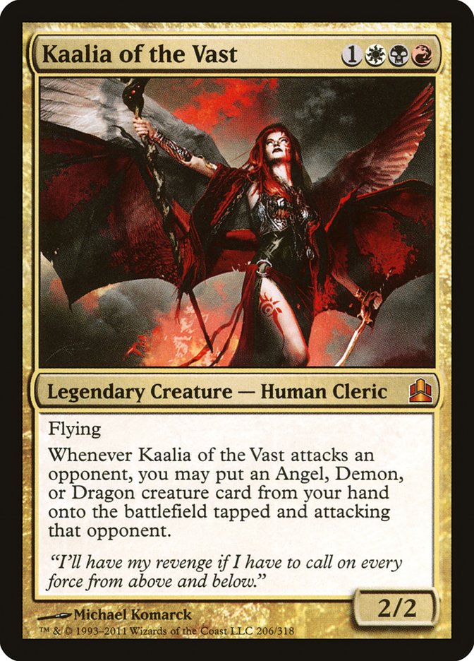 Kaalia of the Vast [Commander 2011] | PLUS EV GAMES 