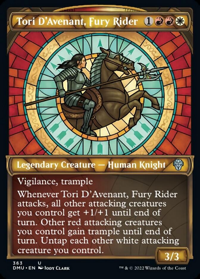 Tori D'Avenant, Fury Rider (Showcase Textured) [Dominaria United] | PLUS EV GAMES 