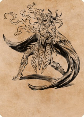 Livaan, Cultist of Tiamat Art Card [Commander Legends: Battle for Baldur's Gate Art Series] | PLUS EV GAMES 