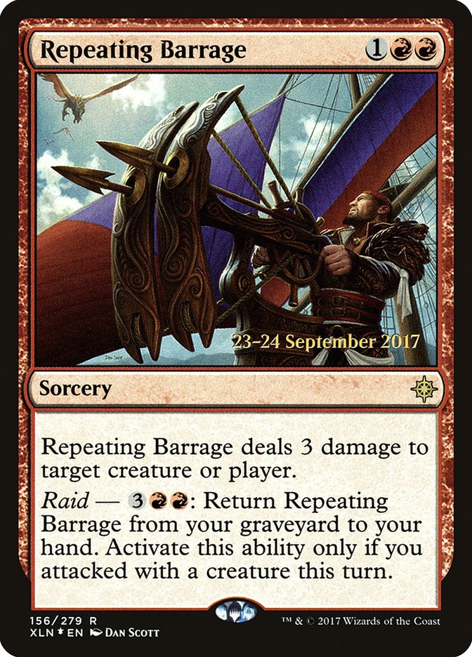 Repeating Barrage  [Ixalan Prerelease Promos] | PLUS EV GAMES 