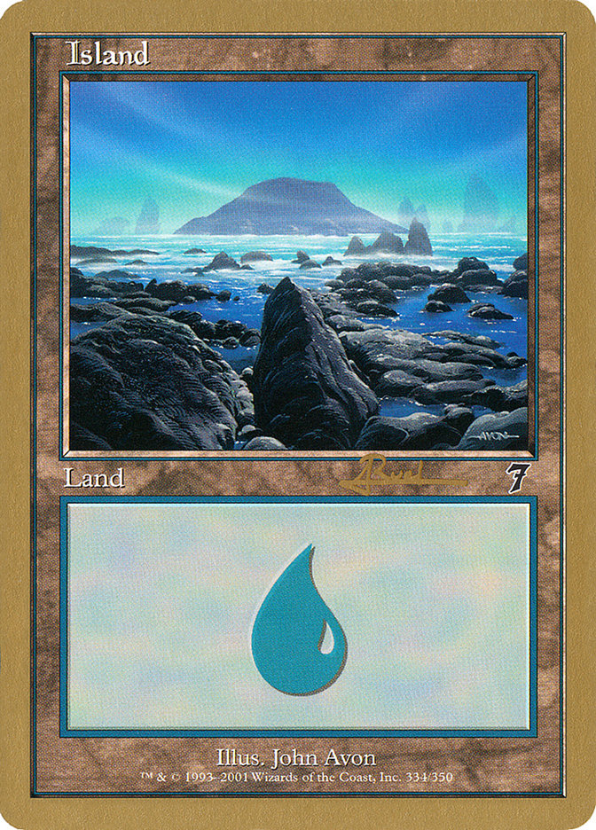 Island (ar334) (Antoine Ruel) [World Championship Decks 2001] | PLUS EV GAMES 