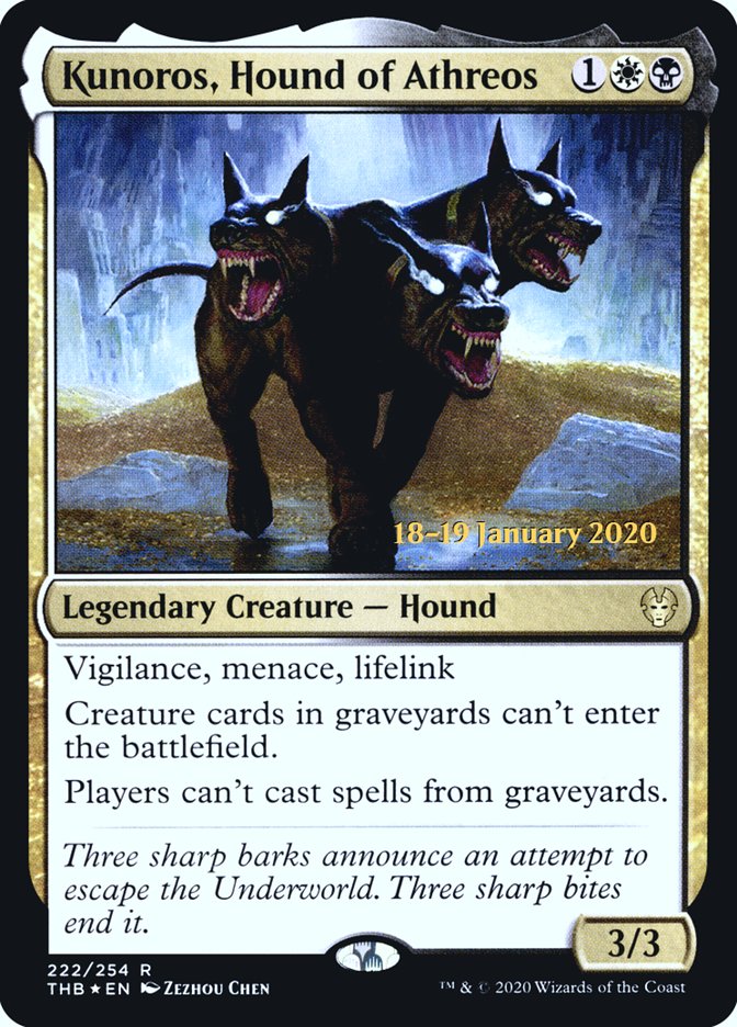 Kunoros, Hound of Athreos [Theros Beyond Death Prerelease Promos] | PLUS EV GAMES 