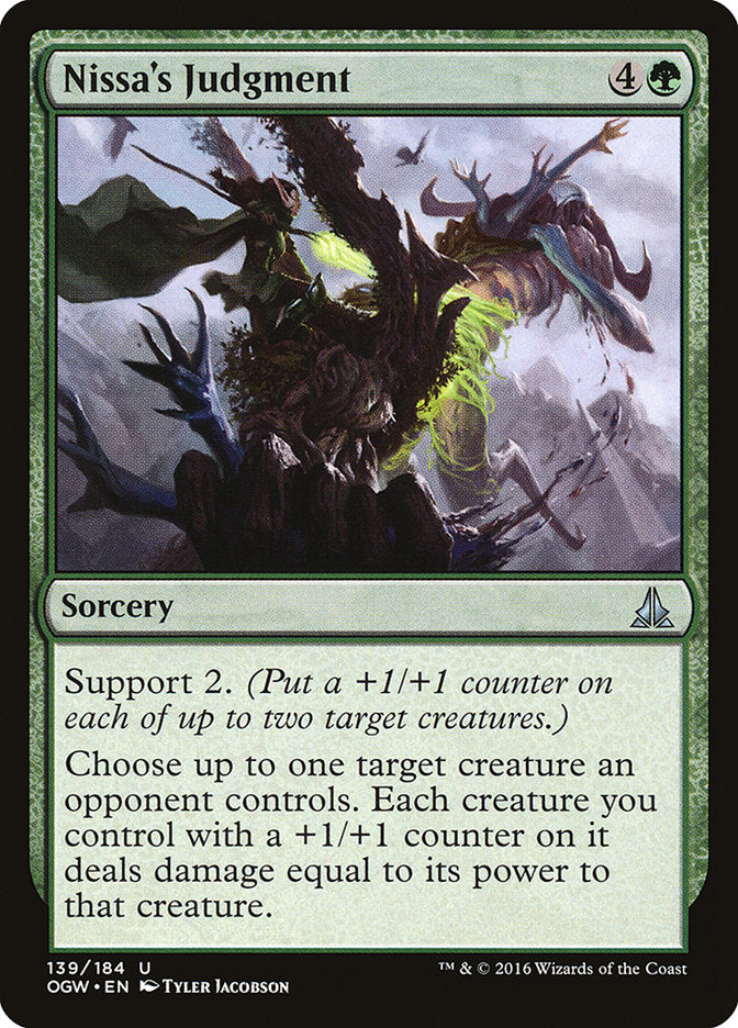 Nissa's Judgment [Oath of the Gatewatch] | PLUS EV GAMES 