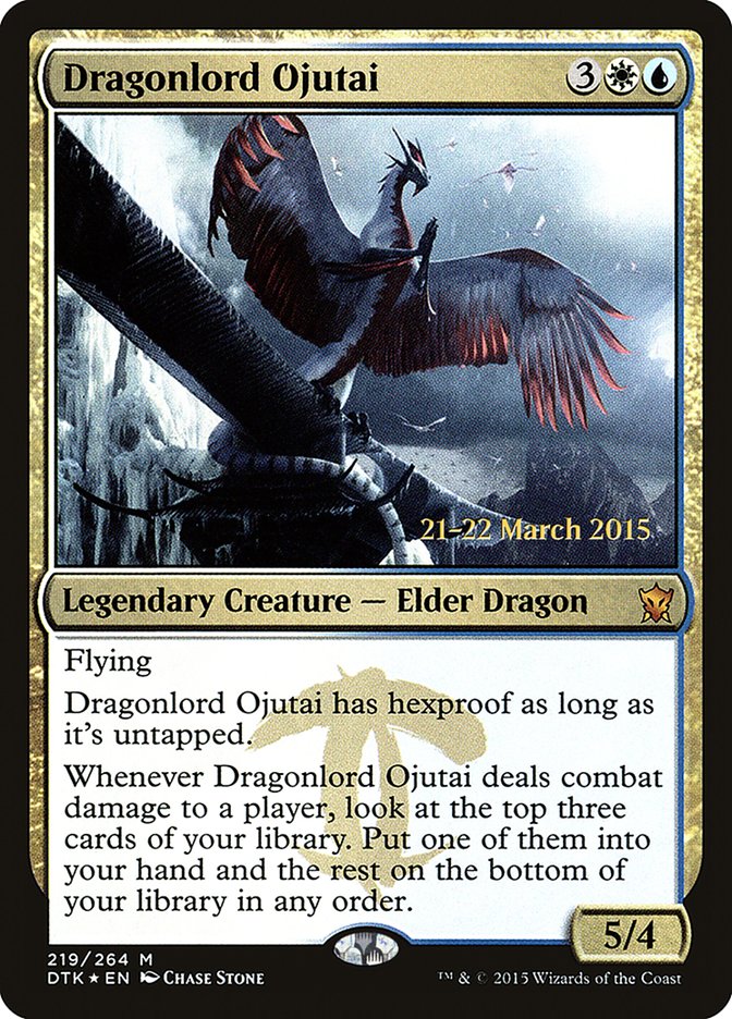 Dragonlord Ojutai  [Dragons of Tarkir Prerelease Promos] | PLUS EV GAMES 