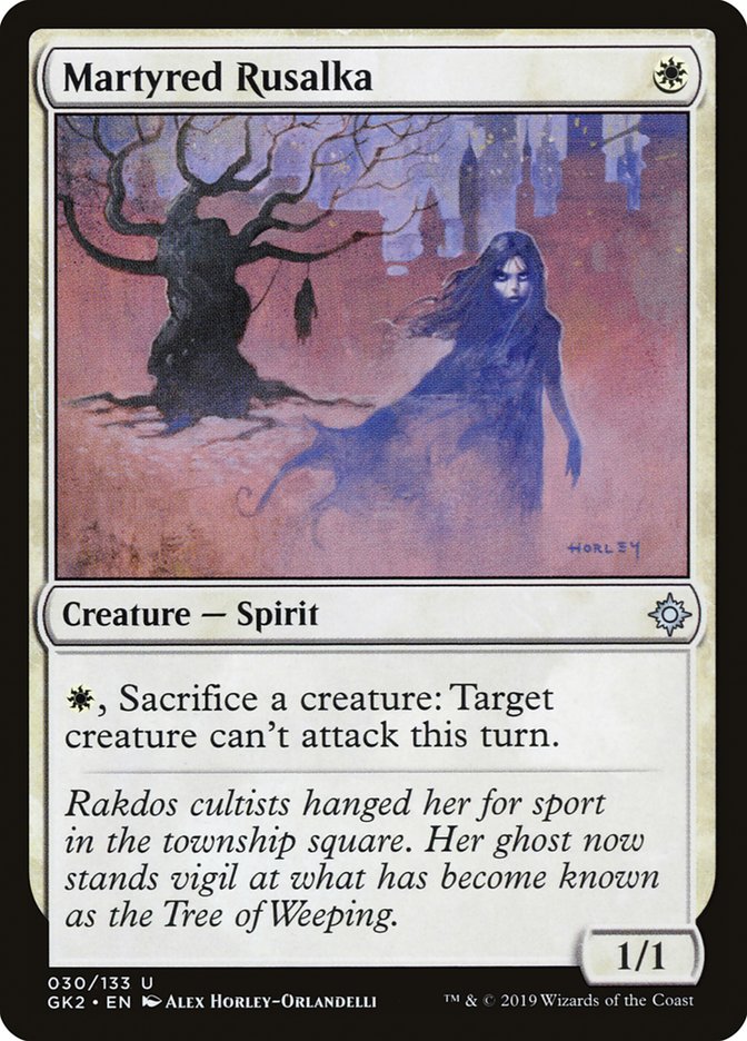 Martyred Rusalka [Ravnica Allegiance Guild Kit] | PLUS EV GAMES 