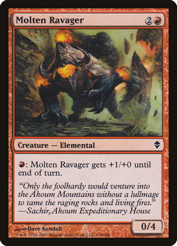 Molten Ravager [Zendikar] | PLUS EV GAMES 