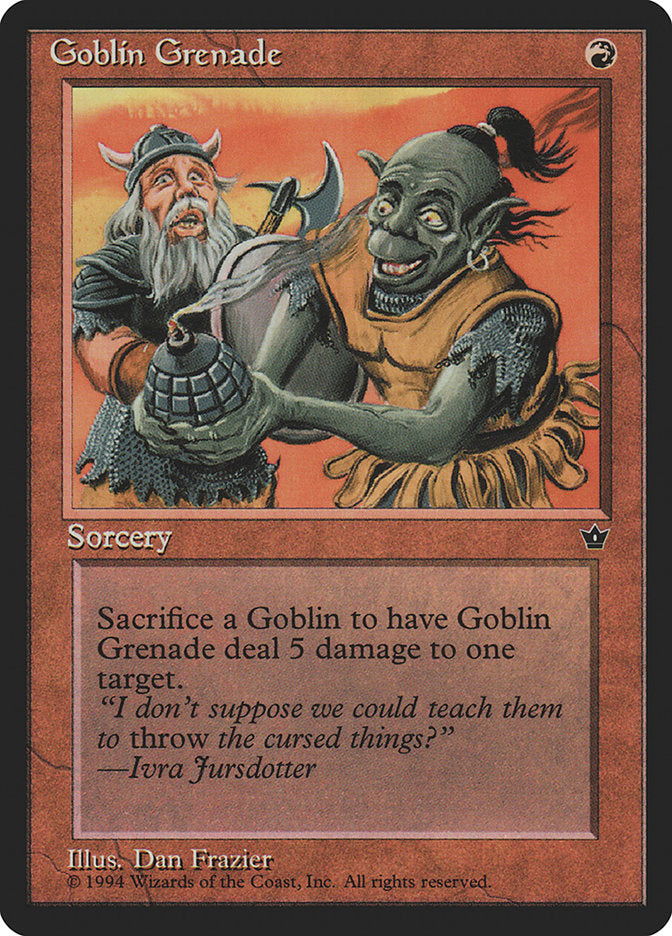 Goblin Grenade (Dan Frazier) [Fallen Empires] | PLUS EV GAMES 