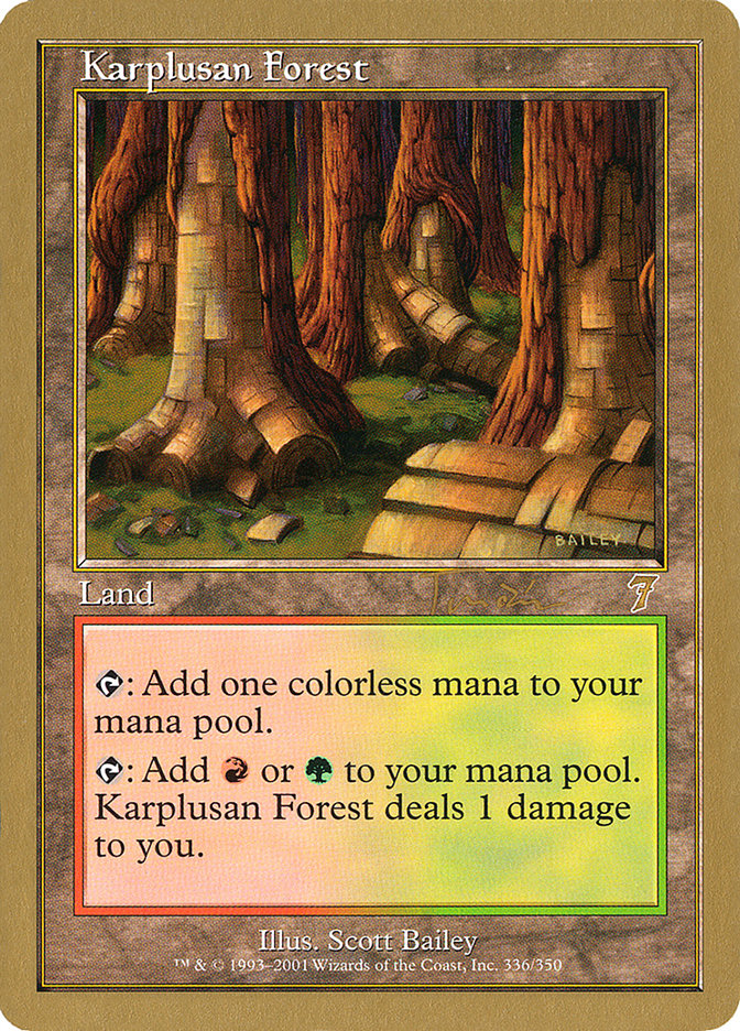 Karplusan Forest (Jan Tomcani) [World Championship Decks 2001] | PLUS EV GAMES 