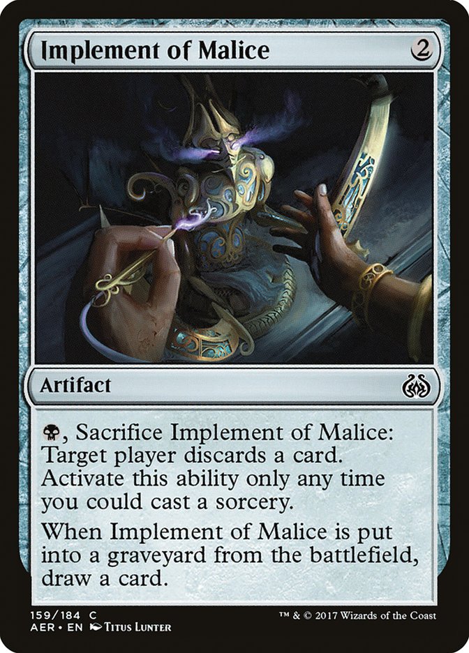 Implement of Malice [Aether Revolt] | PLUS EV GAMES 