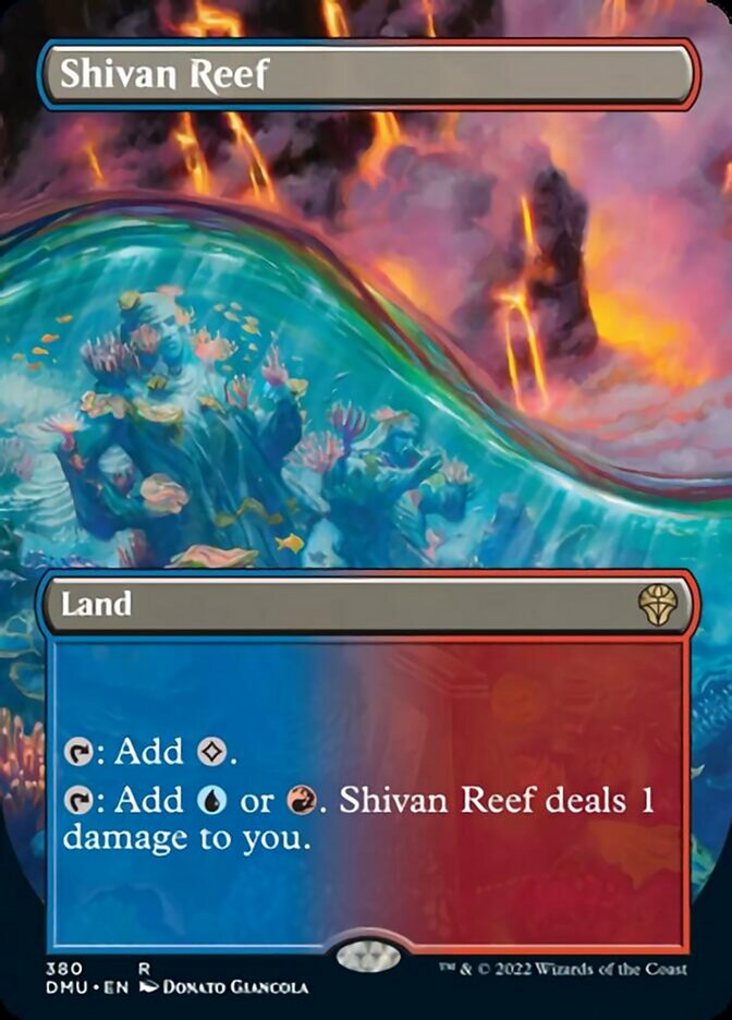 Shivan Reef (Borderless Alternate Art) [Dominaria United] | PLUS EV GAMES 