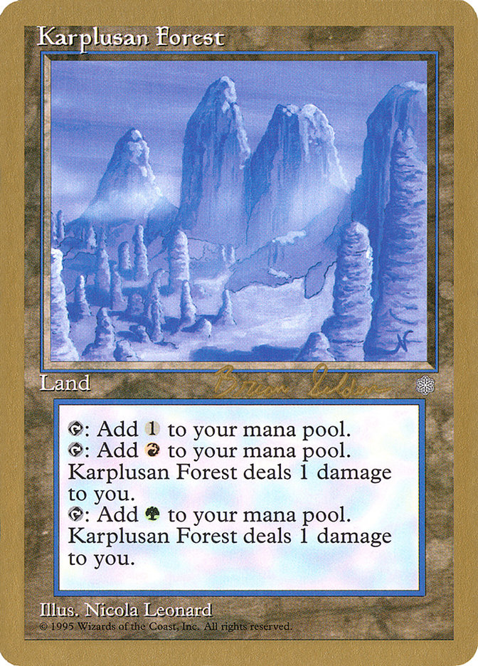 Karplusan Forest (Brian Selden) [World Championship Decks 1998] | PLUS EV GAMES 