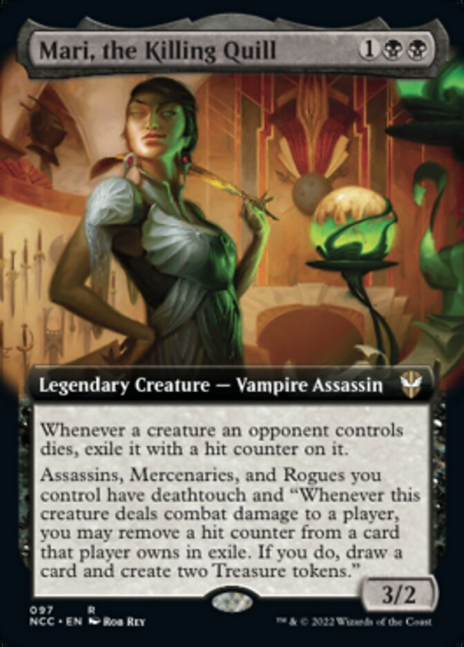Mari, the Killing Quill (Extended Art) [Streets of New Capenna Commander] | PLUS EV GAMES 