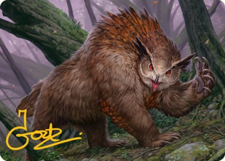 Owlbear Art Card (Gold-Stamped Signature) [Dungeons & Dragons: Adventures in the Forgotten Realms Art Series] | PLUS EV GAMES 