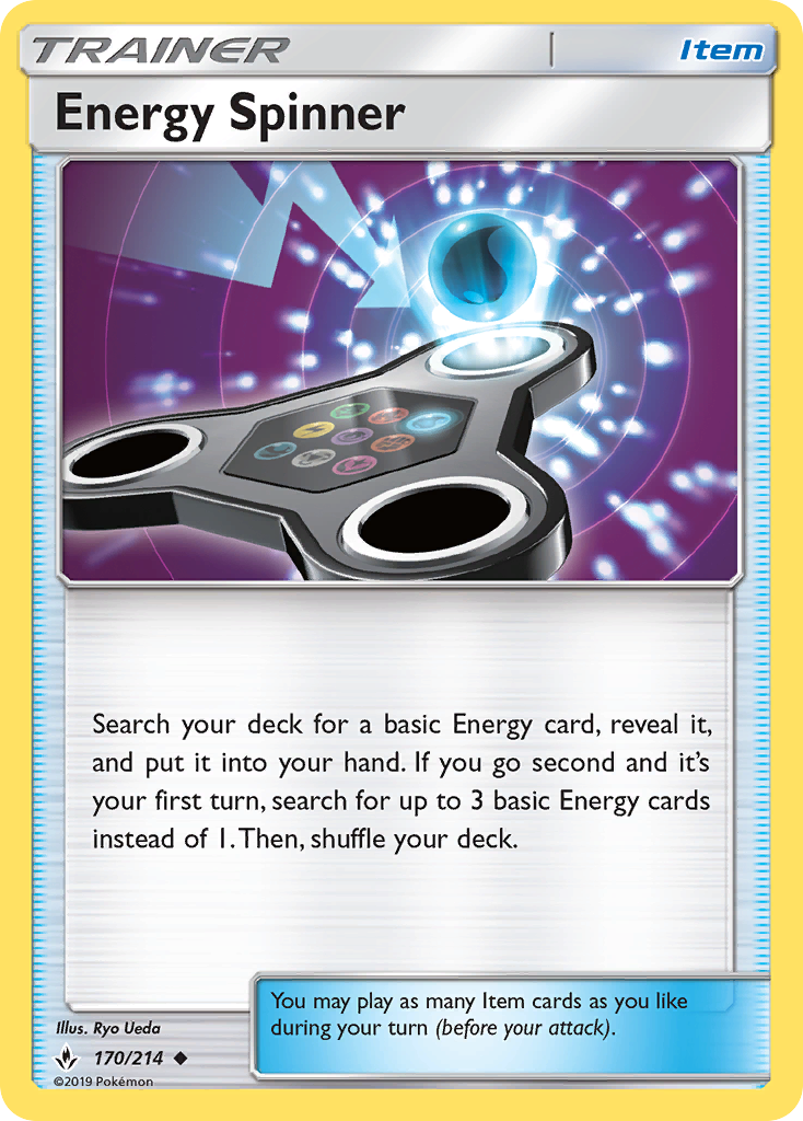 Energy Spinner (170/214) [Sun & Moon: Unbroken Bonds] | PLUS EV GAMES 