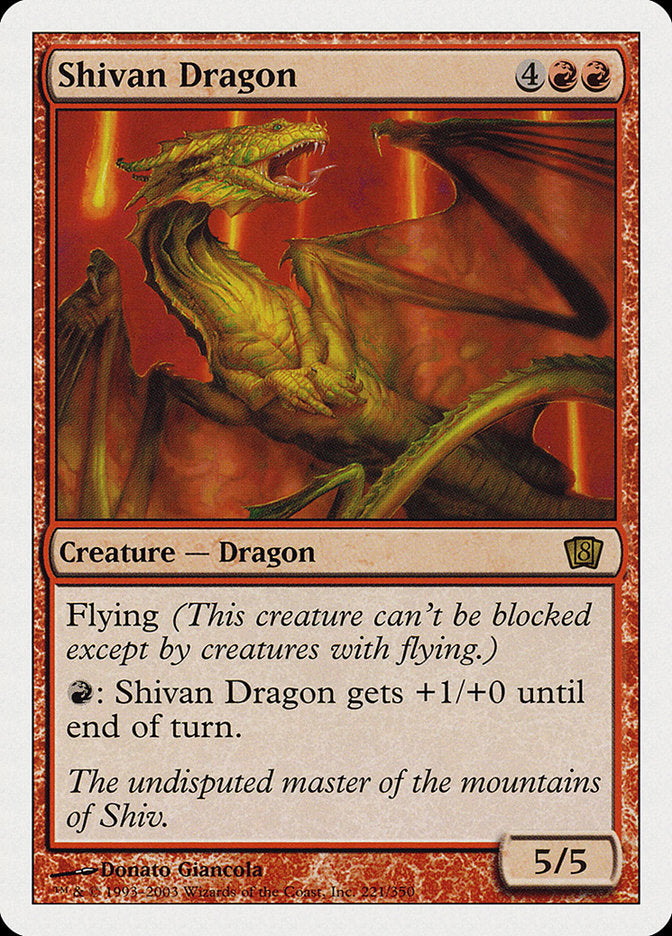 Shivan Dragon [Eighth Edition] | PLUS EV GAMES 