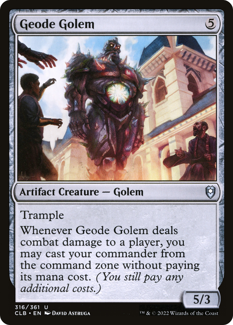 Geode Golem [Commander Legends: Battle for Baldur's Gate] | PLUS EV GAMES 