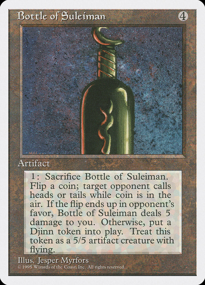 Bottle of Suleiman [Fourth Edition] | PLUS EV GAMES 