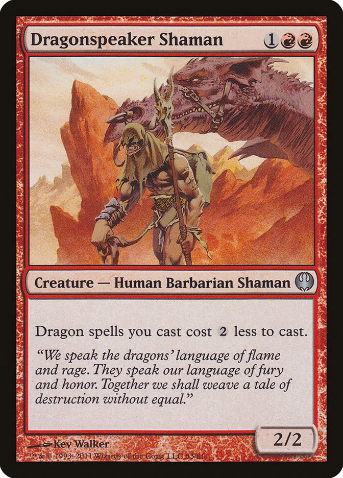 Dragonspeaker Shaman [Duel Decks: Knights vs. Dragons] | PLUS EV GAMES 