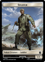 Soldier // Cyberman Double-Sided Token [Doctor Who Tokens] | PLUS EV GAMES 