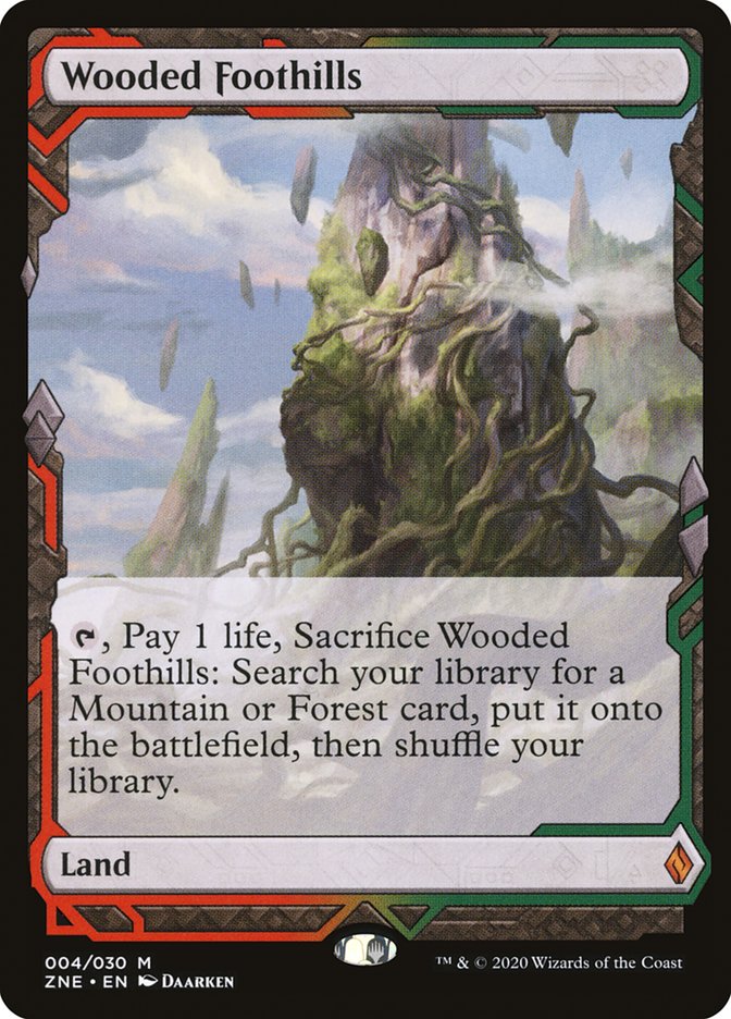 Wooded Foothills (Expeditions) [Zendikar Rising Expeditions] | PLUS EV GAMES 