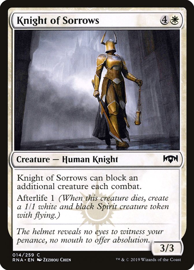 Knight of Sorrows [Ravnica Allegiance] | PLUS EV GAMES 