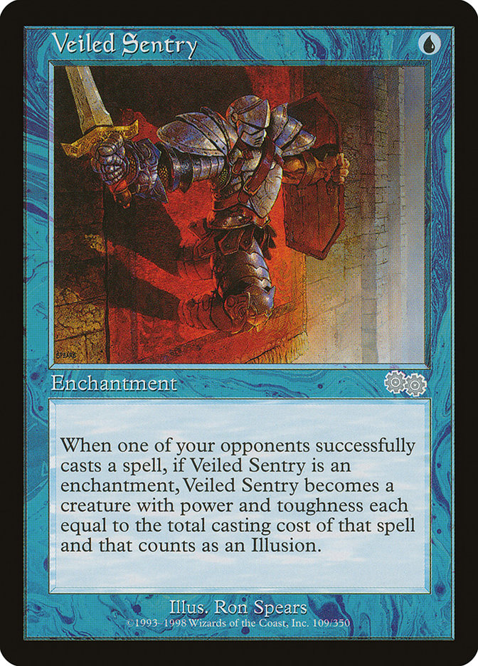 Veiled Sentry [Urza's Saga] | PLUS EV GAMES 