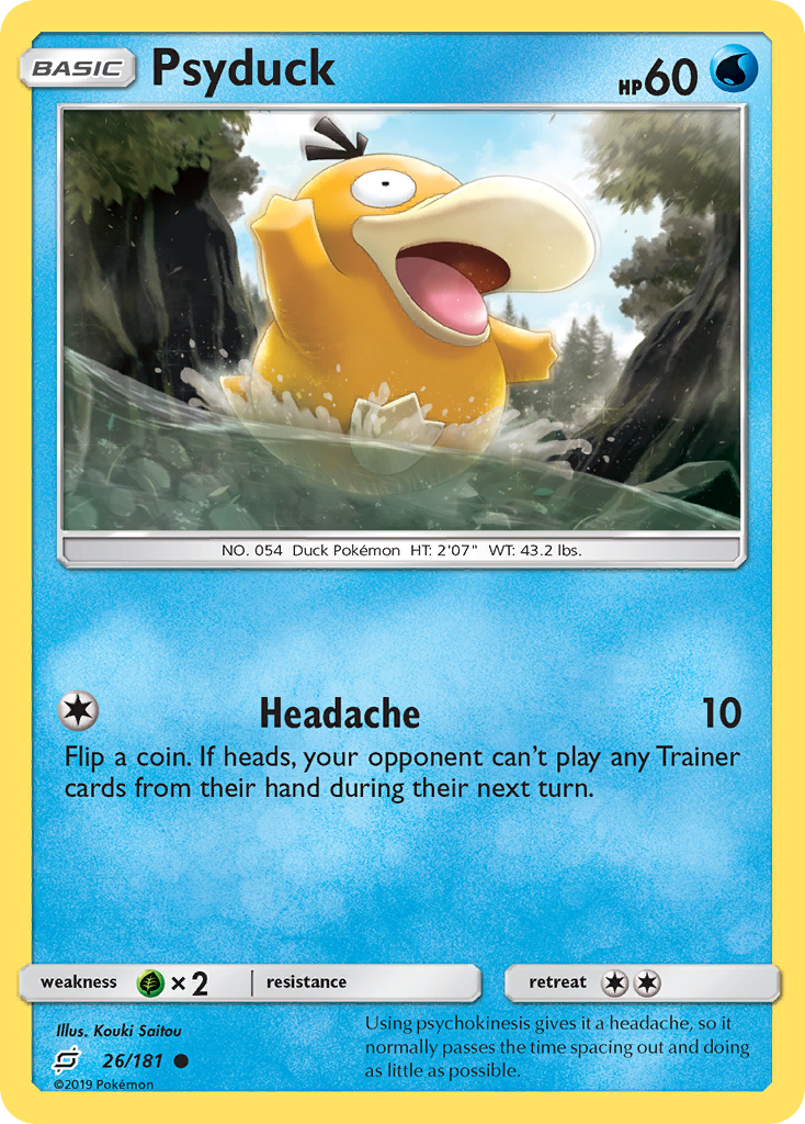 Psyduck (26/181) [Sun & Moon: Team Up] | PLUS EV GAMES 