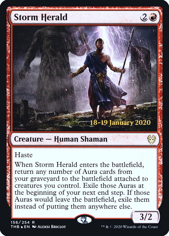 Storm Herald [Theros Beyond Death Prerelease Promos] | PLUS EV GAMES 