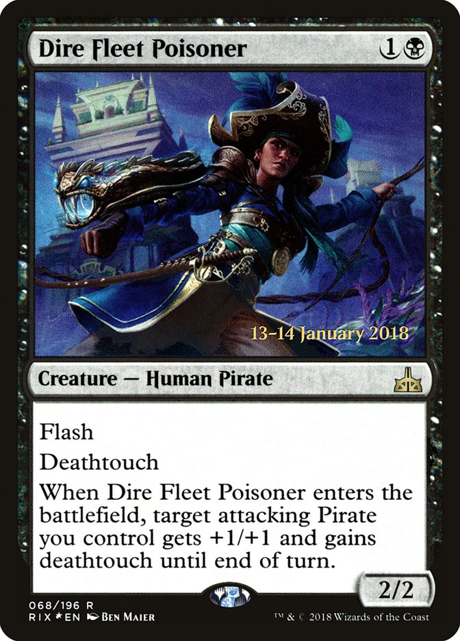 Dire Fleet Poisoner [Rivals of Ixalan Prerelease Promos] | PLUS EV GAMES 