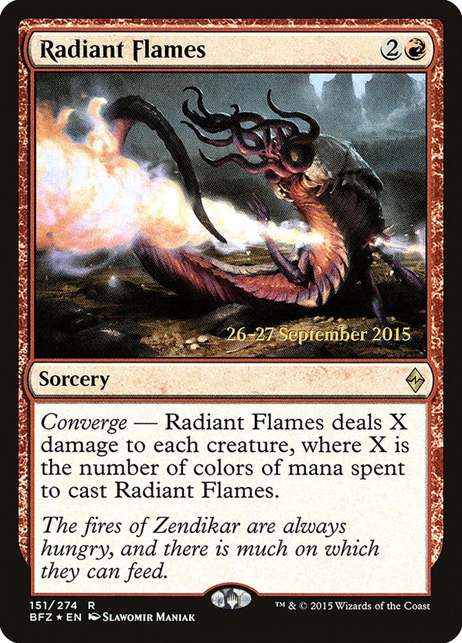 Radiant Flames  [Battle for Zendikar Prerelease Promos] | PLUS EV GAMES 