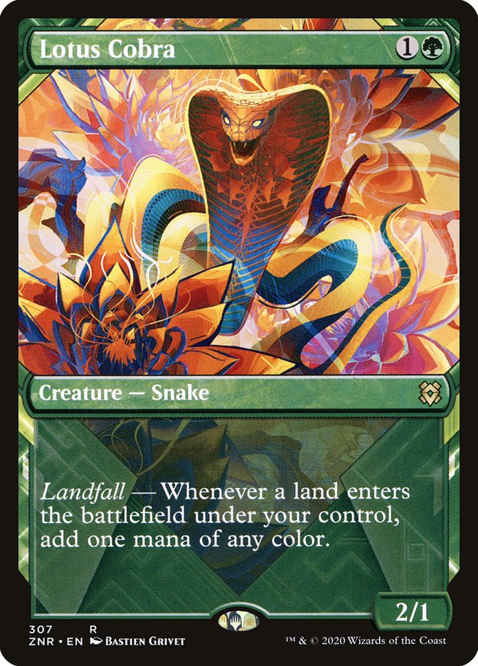 Lotus Cobra (Showcase) [Zendikar Rising Extended Art] | PLUS EV GAMES 