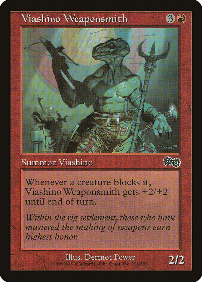 Viashino Weaponsmith [Urza's Saga] | PLUS EV GAMES 