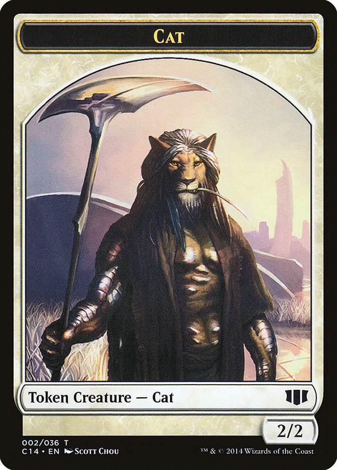 Angel // Cat Double-sided Token [Commander 2014 Tokens] | PLUS EV GAMES 