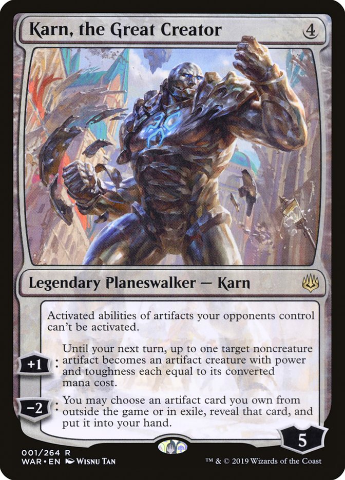 Karn, the Great Creator [War of the Spark] | PLUS EV GAMES 