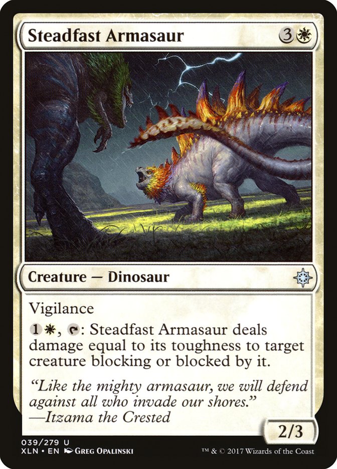 Steadfast Armasaur [Ixalan] | PLUS EV GAMES 