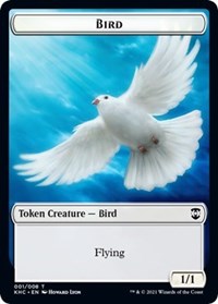 Bird (001) // Soldier Double-sided Token [Kaldheim Commander Tokens] | PLUS EV GAMES 