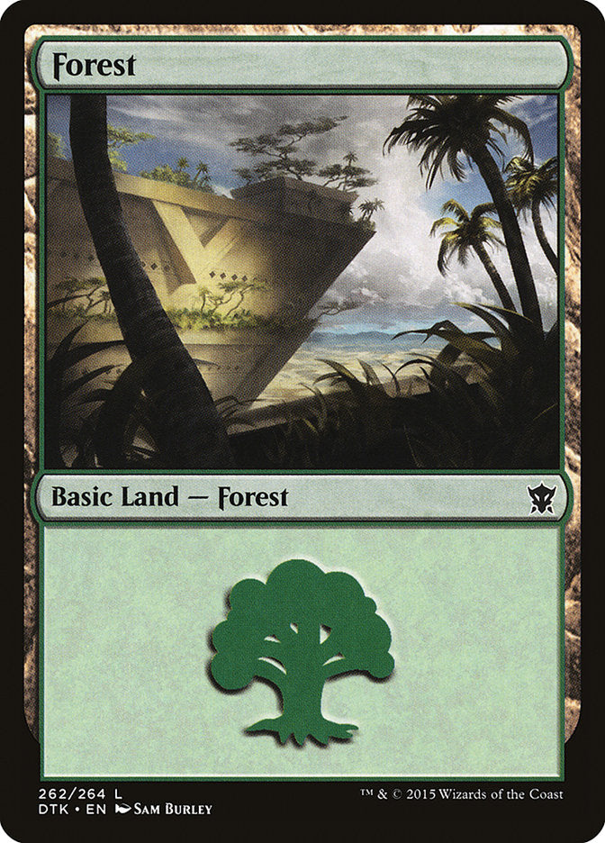 Forest (262) [Dragons of Tarkir] | PLUS EV GAMES 