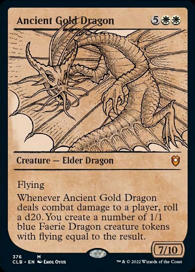 Ancient Gold Dragon (Showcase) [Commander Legends: Battle for Baldur's Gate] | PLUS EV GAMES 