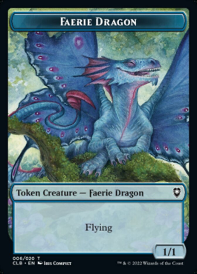 Treasure // Faerie Dragon Double-sided Token [Commander Legends: Battle for Baldur's Gate Tokens] | PLUS EV GAMES 