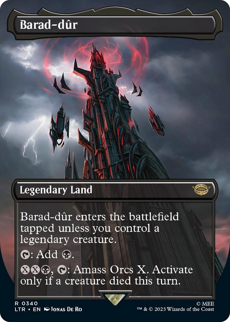 Barad-dur (Borderless Alternate Art) (340) [The Lord of the Rings: Tales of Middle-Earth] | PLUS EV GAMES 